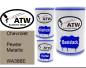 Preview: Chevrolet, Pewter Metallic, WA386E: 500ml Lackdose + 500ml Klarlack + 250ml Härter - Set, von ATW Autoteile West.